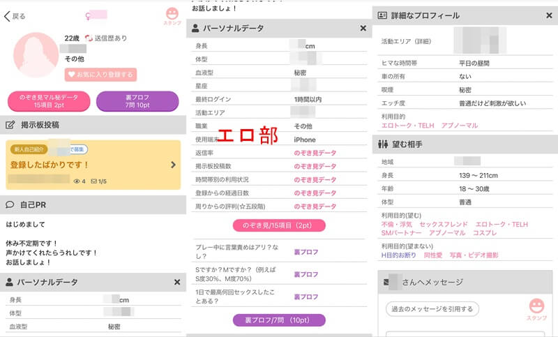 PCMAXにいた22歳爆乳女性のプロフィール画像